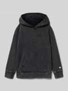 CHAMPION Regular Fit Hoodie mit Logo-Stitching Modell 'Icons' in Black...