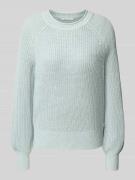 Tom Tailor Denim Regular Fit Strickpullover aus Baumwoll-Mix in Schilf...