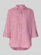 Tom Tailor Regular Fit Langarmbluse aus reiner Baumwolle in Pink, Größ...