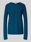 Tom Tailor Regular Fit Strickpullover aus Baumwoll-Viskose-Mix in Petr...