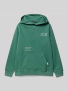 Garcia Regular Fit Hoodie mit Logo-Patch in Lagune, Größe 164