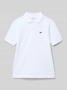 Lacoste Regular Fit Poloshirt aus reiner Baumwolle in Weiss, Größe 140