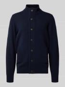 Barbour Regular Fit Strickjacke aus echter Wolle in Marine, Größe XXL