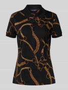 Lauren Ralph Lauren Slim Fit Poloshirt mit Label-Stitching in Black, G...