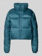COLUMBIA Cropped Steppjacke mit Label-Print Modell 'Puffect™' in Petro...