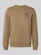 Blend Sweatshirt mit Motiv-Stitching Modell 'HIFOLO' in Beige, Größe 3...
