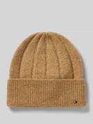 Tommy Hilfiger Beanie mit Woll- und Alpaka-Anteil in Beige, Größe 1