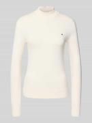 Tommy Hilfiger Regular Fit Pullover aus Baumwoll-Mix in Weiss, Größe L