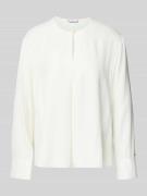 Tommy Hilfiger Relaxed Fit Langarmbluse aus reiner Viskose in Ecru, Gr...