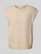 Selected Femme Relaxed Fit Pullunder aus Woll-Mix Modell 'LULU' in Off...