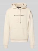 Tommy Hilfiger Regular Fit Hoodie aus Baumwoll-Mix in Offwhite Melange...
