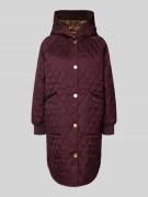 Barbour Relaxed Fit Steppmantel mit Cordbesatz Modell 'HILARY' in Bord...