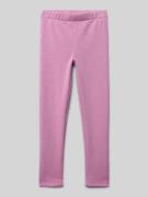 s.Oliver RED LABEL Slim Fit Leggings mit Baumwollanteil in Mauve, Größ...