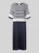 ROBE LÉGÈRE Regular Fit Midikleid mit 1/2-Arm in Marine, Größe 34