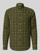 Gant Freizeithemd mit Knopfleiste in Oliv, Größe L