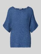 More & More Loose Fit Strickpullover mit Woll-Anteil und 1/2-Ärmel in ...