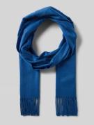Fraas Schal mit Kordelabschlüssen Modell 'Cashmink' in Jeansblau, Größ...