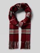 Fraas Schal mit Ausfransungen in Bordeaux, Größe 1