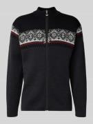 Dale of Norway Strickjacke aus Wolle mit Stehkragen und Reißverschluss...