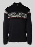 Dale of Norway Wollpullover mit Troyer-Kragen Modell 'Moritz' in Anthr...