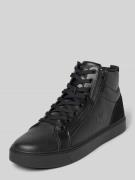Calvin Klein Jeans High Top Sneaker aus Leder mit Reißverschluss in BL...