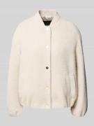 s.Oliver BLACK LABEL Relaxed Fit Blouson mit Allover-Muster in Kitt, G...