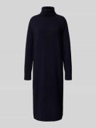 Gant Strickkleid mit Kaschmir-Anteil und Rollkragen in Marine, Größe L
