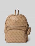 Guess Rucksack mit Label-Applikation Modell 'POWER PLAY' in Hellbraun,...