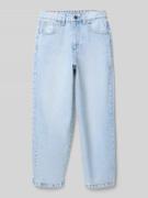 KARL KANI Wide Fit Jeans mit Logo-Stitching in Blau, Größe 122