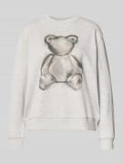 Milano Italy Sweatshirt mit Motiv-Print in Anthrazit, Größe L