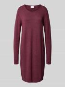 Vila Knielanges Kleid mit Rundhalsausschnitt Modell 'RIL' in Pflaume, ...