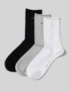 CK Calvin Klein Socken mit Logo-Stitching im 3er-Pack in Hellgrau, Grö...