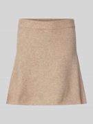 Neo Noir Minirock mit Woll-Anteil Modell 'Gisa' in Beige Melange, Größ...