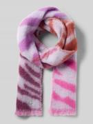 Codello Schal mit Logo-Applikation Modell 'Jacquard' in Lila, Größe 1