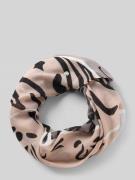 Codello Loop-Schal mit Label-Applikation in Mittelgrau, Größe 1