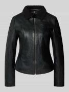 Cabrini Lammnappa Jacke mit Eingrifftaschen in Black, Größe 36