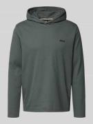 BOSS Regular Fit Sweatshirt aus Baumwoll-Mix in Schilf, Größe L
