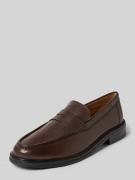 JOOP! SHOES Lederloafer mit Schaftbrücke Modell 'pero archy' in Dunkel...