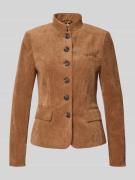 WHITE LABEL Blazer mit Strukturmuster in Cognac, Größe 50