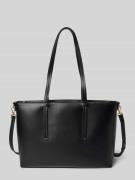 Seidenfelt Shopper in Leder-Optik Modell 'Eiby' in Black, Größe 1