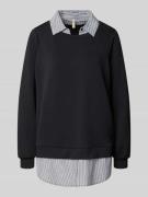 Soyaconcept Sweatshirt im Double-Layer-Look in Black, Größe M