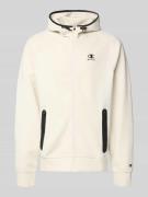 CHAMPION Sweatjacke mit Kapuze in Offwhite, Größe L