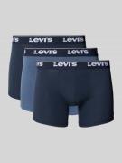 Levi's® Trunks mit Label-Bund im 3er-Pack in Dunkelblau, Größe M