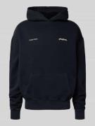 Pegador Oversized Hoodie mit Logo- und Statement-Print in Black, Größe...