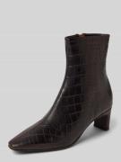 Copenhagen Stiefeletten mit Schlangenmuster in Dunkelbraun, Größe 37