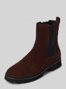 Högl Chelsea Boots aus echtem Leder Modell 'Suede' in Schoko, Größe 37