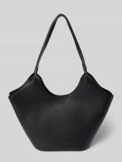 Seidenfelt Shopper in Leder-Optik Modell 'Nelma Tulip' in Black, Größe...