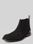 Floris Van Bommel Chelsea Boots mit Zugschlaufe Modell 'Crepi' in Blac...