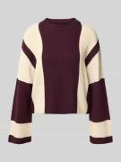 Vero Moda Regular Fit Strickpullover aus Baumwoll-Mix Modell 'GIGI' in...