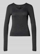 Vero Moda Regular Fit Langarmshirt aus Viskose-Mix Modell 'LAVA' in Bl...